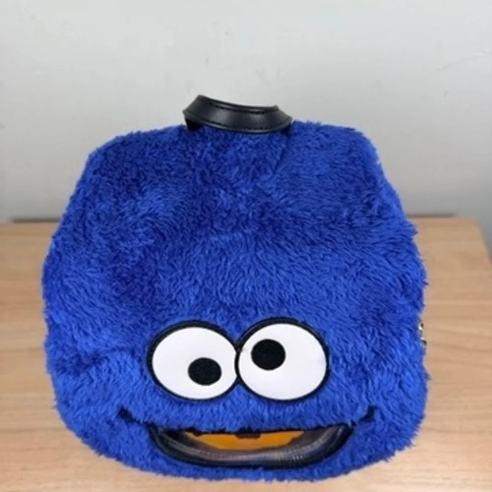Loungefly Sesame Street Cookie Monster Mini Backpack and Coin Purse Furry NEW